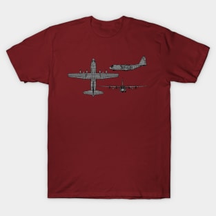 C-130 Hercules Tri-View T-Shirt